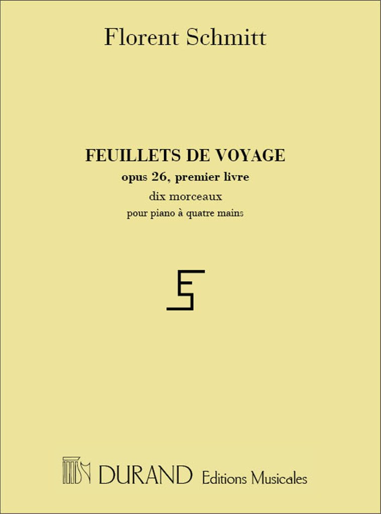 Feuillets De Voyage Opus 26 Livre I